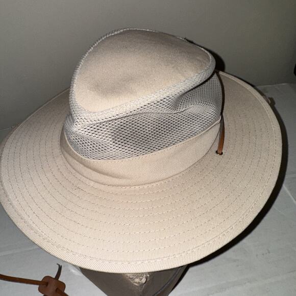 Dorfman Pacific DPC SOLARWEAVE Mens Hat Mesh Medium Wide Brim Golf Hiking Safari - Picture 1 of 3